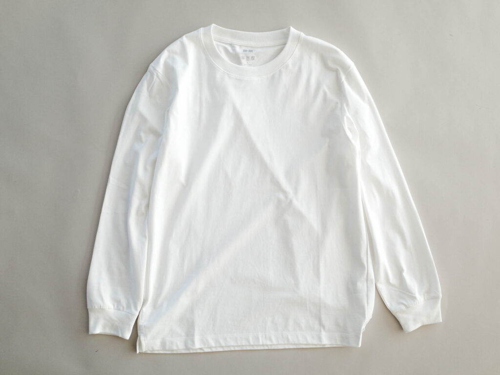 全部購入】ユニクロのロンTシャツを比較！メンズおすすめの長袖Tはこれだ！縮み実験、サイズ感、コーデ写真付き MLR